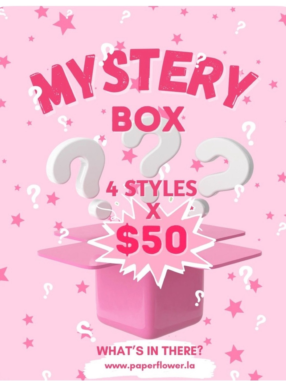 $50 Mystery Box - $100 worth of clothing in 4 different styles and sizes .